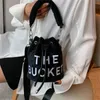 Lyxdesigner Miozj Bucket Bag Fashion Womens Nya väskor Handväska Populärt brev Enkel axel