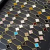 Top luxe fijne designer sieraden Vancleff vijf bloemarmband vrouwen