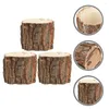 Vases 3 PCS Nursery Home Planter Table Top Toppe Tablenen Tree Flowerpot Bark Planting Planting Container