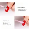 Tools Silicone Nail Art Tweezers With Pressing Head Double Ended Nail Stickers Rhinestones Pick Up Clip Makeup Eyelash Extension Tools