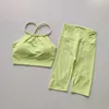 Damskie dresy jogi Zestaw z paskami Zbierz sport sportowy stanik stanik damski bieganie Szybkie suszenie trening fitness Pants 240424