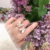 Уникальные кольца как для мужчин, так и для женщин без деформации Seiko Butterfly Ring Белый