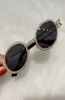 Pretection Retro Design Round Sunglasses Femmes Vintage Steampunk Sun Sunes pour hommes Clean Lens Loglasse de soleil OCULOS1819936