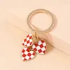 Keychains colhedores de chaveiro fofo de esmalte de amor de coração keyrings de amizade para mulheres garotas DIY Bolsa feita à mão pingentes de pingentes -chave acessórios