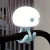 Muurlamp kwallen siliconen nacht licht meisje schattige mini wieg slaapkamer slaap oogbescherming ambient cadeau bed bed