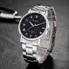 Prosty i modny stalowy zespół męski zegarek męski zegarek Waterproof Watch Kwarc Watch