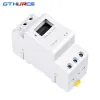 Steuerelemente Timer Switch DIN Rail Digital TP8A16 Wöchentlich programmierbarer elektronischer Mikrocomputer 30A 220V 230 V 6A30A 12V AC THC15A