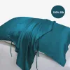 Almohada 100% natural Mulberry Silk Toalla de almohada real Seda real Cabello Piel Toalla de almohada Almohada 48 cm*74 cm Cubierta para viajar