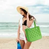 Резиновый пляжный мешок водонепроницаемый и пылепроницаемая открытая сумочка Портативная туристическая сумка на открытом воздухе 240426