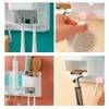 Tandenborstel houders lijm elektrische tandenborstelhouder hoogwaardige heupen niet-geperforeerde scheerhouder 3-hook wand gemonteerde tandenborstel opslagrek 240426