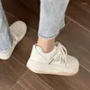 Casual Shoes For Women 2024 Summer Lace Up Women's Vulcanize Solid Color Grid Sport Ladies Breathable Sneakers