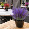 Dekorative Blumen simulierte künstliche Lavendel im Freien Anti -UV -Plastikpflanzen