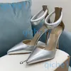 Gianvito Rossi Woman Pumps 105mm Plexi PVC Pump High Heels Designer Court Shoes Stiletto Pumpar Evening Shoes Back Zipper Sandal Stiletto äkta läderklänningskor