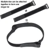 Tillbehör 10 PC 2*50 cm Återanvändbar fästning Bike Tie Nylon Hook Loop Hållbar Multil Purpose Selfadhesive High Quality Strap Cable Ties