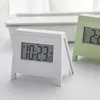 Desk Table Clocks LED Digital Clock Calendar Alarm Clock Desktop Table Clock 12/24H Battery Operated LED Clock for Office Bedside Clock Home Decor