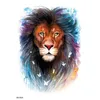 Couleur de transfert de tatouage Tiger Lion Wolf Lion Black Lion imperméable Tattoos temporaires Men Faux Tatouage Body Tatoo Stickers Femmes Tatouage temporaire 240427