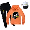 Kläder sätter barn ninja kidz småbarn hoodie tröja byxor mode baby flickor barn kläder pojke casual sportkläder kostym hatt