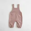 Overalls 2023 Frühlingsbabykleidung Stickerei Jungen Overalls kurze Kleinkind -Overall H240509