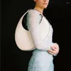 Totes italiensk handväska med nischdesign Kvinnors trendiga och personlig oval stor kapacitet Enkel axel underarmsäck
