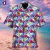 Męskie koszule męskie męskie Romeo i Juliet Hawaiian Shirt Letna wakacje Hawajska koszula Single Beded Man krótkie rękawki Aloha Casual Beach 240424
