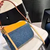 Dżinsowe torby na ramię dla kobiet designerskie torba dla kobiet Crossbody Portfel Portfel Lady Easy torebka na pasku litery torebki z kwiatami Luksusowe torebki marki torebki