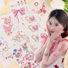 Tattoo Transfer Butterflies and Flower Temporary Sticker Tattoo Colorful Body Art Tattoos Self Adhesive Waterproof Fake Colorful Arm Body Tattoo 240426