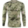 Taktik Tişörtler Erkek Açık Hızlı Kurutma Nefes Alabilir Av Kampı Gömlek Askeri Kamuflaj T-Shirt Yürüyüş Askeri Taktik Fitness T-Shirt 240426