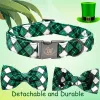 Colarinhos elegantes colarinho de cachorro com cauda com bow St. Patrick's Dog Collar