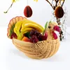 Dijkartikelen sets Fruit Basket Imitatie Rattan Opslag Pallet geweven manden voor Holder Serving Lade Weave