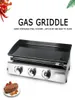 ITOP Gaz BBQ Grill 4 Brülörler LPG Griddle Plancha Paslanmaz Çelik Gövde Brülör Dökme Demir Plaka2476777