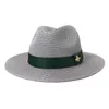 Chapéus largos Chapéus de moda Chapéu de balde de luxo para homens Mulheres coloras de jazz sólido Caps Top Caps Designer Panamá com fita verde vermelha sunhat