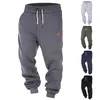 Pantaloni da uomo uomini che girano le tute stampate in tasca sport casual pantalone