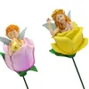 Décorations de jardin 3x Miniature Resin Statue Figurine Birthday Stakes Decorative Angel