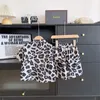 Conjuntos de ropa 2024 Summer Children's Wear Edition coreano Avanzado Set de dos piezas para niños y niñas LEOPARDO LEOPARD