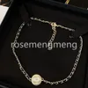 Hoogwaardige juwelen ketting ketting ontwerperbrief Brief Paar 18k goud koper kristal diamanten kettingen parel ketens mannen dames minnaar accessoire geschenken