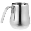 Dinnerware Sets Stainless Cups Milk Pitcher Espresso Machine Frothing Coffee Maker Pot Steel Steaming Turkish Frother Makers