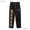 Rhude Cargo Designer Men Men Casuare Sweatpants Fitness Pants Mens Track Joggers Retter Embroidery Hip Hop Sweatpants Men Lemshe Joggers S-XL902