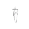 CAMPIO 1PC PUNK ROCK ROCK ZIRCONE VINTAGE ZIRCON STAR CATENA OREZI CLIP CLIP PER DONNE UNISEX MIMERALISTRO MIMINALIST