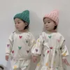 Vêtements Ensembles milancel bébé ensemble Toddler Sweat Sweat Brother and Sisters vêtements filles robe