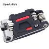 Tools SportsShub 9,5 * 3,8 * 3,8 cm 15 dans 1 vélo portable multifonction Réparation de vélos outils en acier alliage / ABS avancé C0022