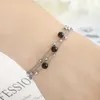 Beaded Multi Style Fashion Jewelry Womens Waterproof and Durable Metal Stainless Steel Exquisite Bead Chain Pearl Bracelet