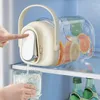 Water Bottles Fridge Pitcher With Lid Drink Jug Juice Container Dispenser Pitchers Press Containers Filter & Handle For Milk