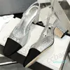 Slingbacks Designer abbina le piattaforme di sandali di tacco oro piattaforme da festa