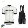 Scottful Pro Team Cycling Jersey Set Man Summer Mtb Cyling Vêtements à manches courtes Ropa Ciclismo Outdoor Riding Bike Uniforme 240416