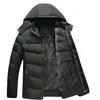Nuova giacca da uomo giubbotto inverno giacche con cappuccio con cappuccio da uomo all'aperto casual con cappuccio addensato a buon mercato giù per le giacche XL-4xl