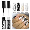 Nail Polish 5ml Liner Gel Nail Art Polish 2in1 Ultra-fine Brush Head French Pull Line Graffiti Painting Stripe Design Line Gel Varnish DIY Y240425