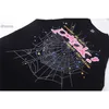 Spider T-shirt Herenontwerper Shirts Grafische T-shirt Kleding Kleding Hipster Vintage Fabric Street Graffiti Cracking Geometrisch Patroon Loose S-XL