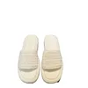 Leisure Sliders Designer Fomen Mule Beach Summer Shoes Summer Pisol deux sangles de paille plates FlatForm pour femme Comfort Crochet Outdoor Sh014 B4