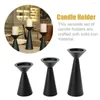 Candele 3pcs Pillar Design Candlestick Regalo romantico Home Decor Siep Set da centrotavolatte per matrimoni Iron Art soggiorno