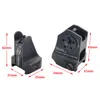 Tactical Metal Folding Flip Up Iron Sight Back Up Set Front Rear Sights for 20mm Rail